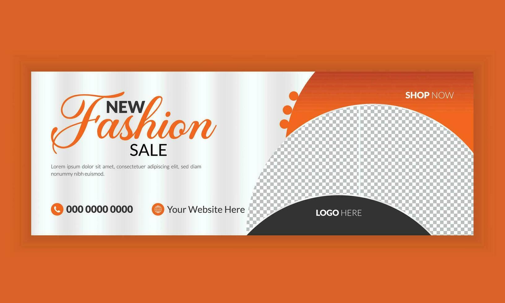 Fashion sale social media cover and web banner design. Black friday sale. vector