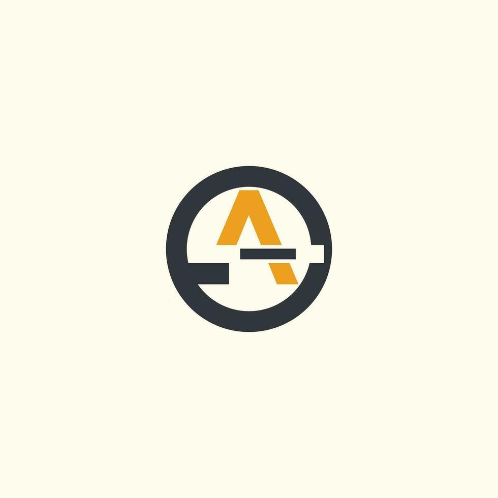 letra un logo diseño elemento vector con moderno concepto