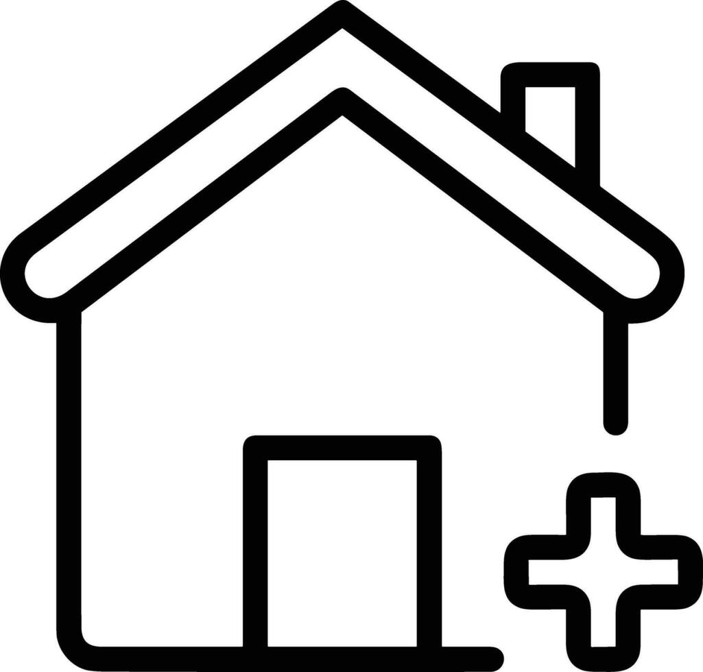 Home outline icon symbol vector image. Illustration of the house real estate graphic property design image