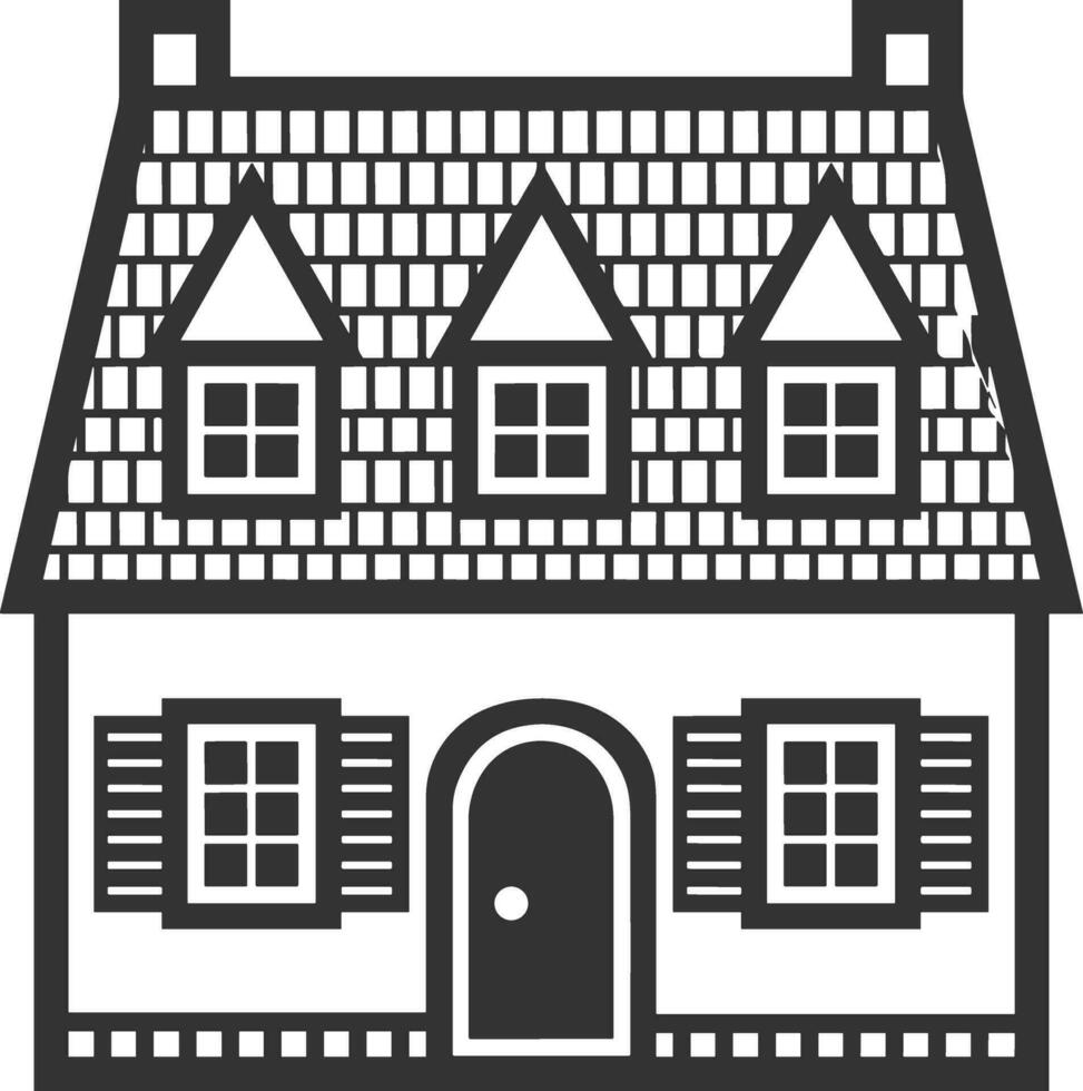 Home outline icon symbol vector image. Illustration of the house real estate graphic property design image