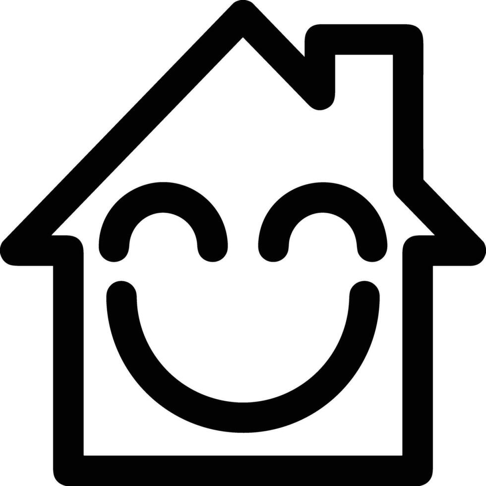 Home outline icon symbol vector image. Illustration of the house real estate graphic property design image