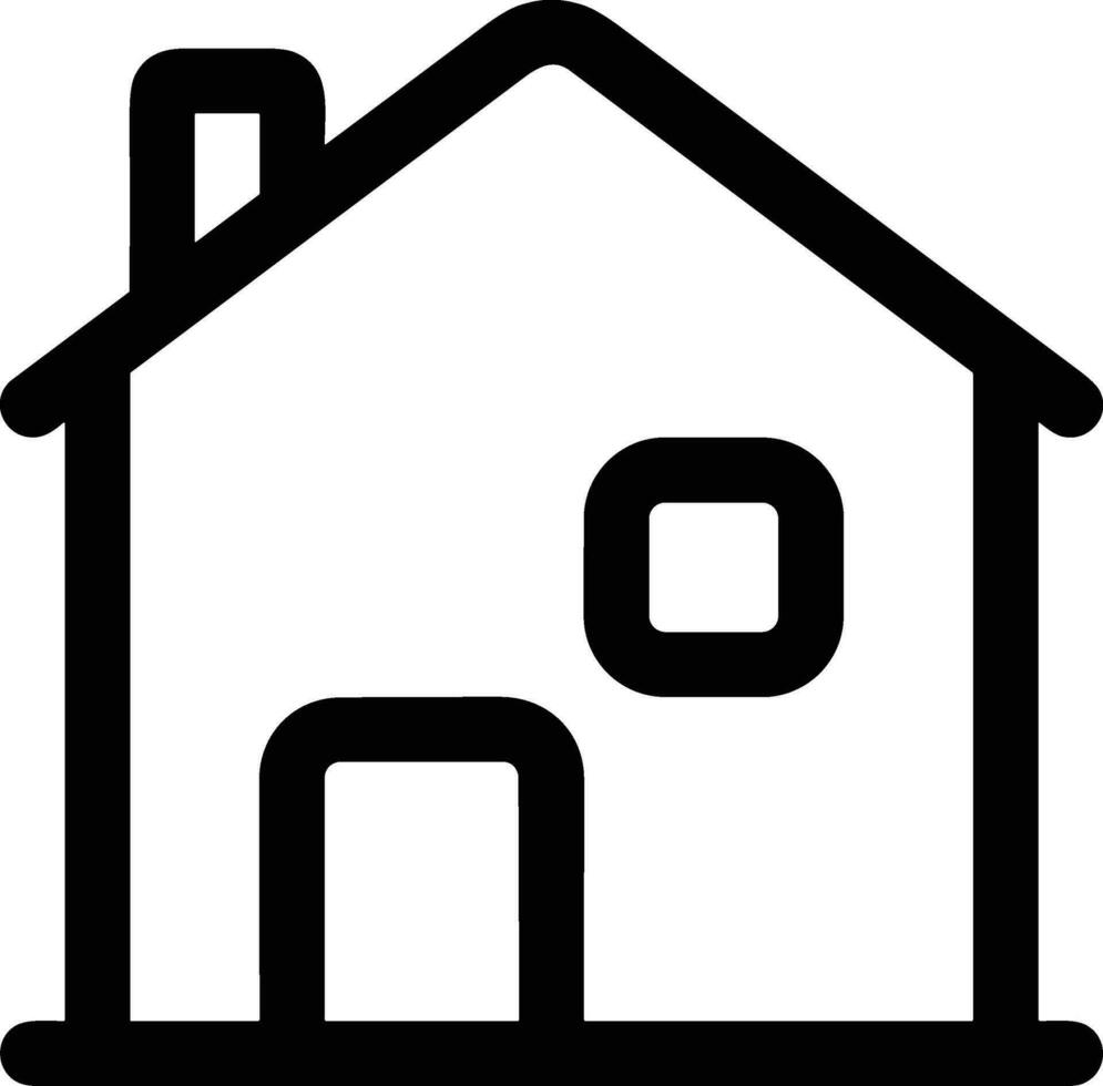 Home outline icon symbol vector image. Illustration of the house real estate graphic property design image