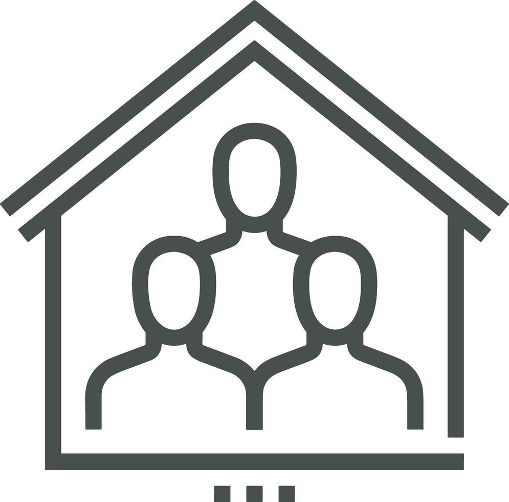 Home outline icon symbol vector image. Illustration of the house real estate graphic property design image