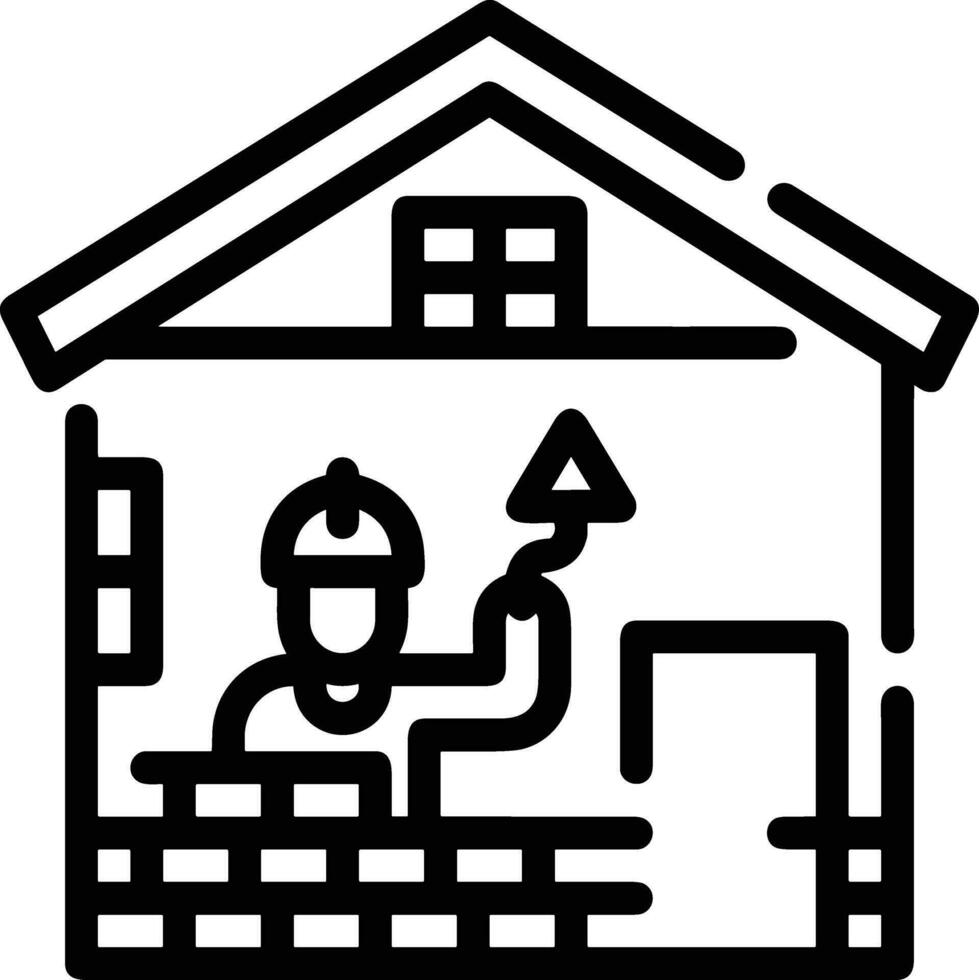 Home outline icon symbol vector image. Illustration of the house real estate graphic property design image