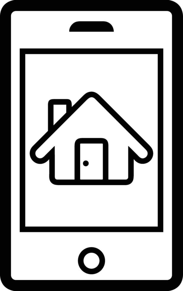 hogar contorno icono símbolo vector imagen. ilustración de el casa real inmuebles gráfico propiedad diseño imagen