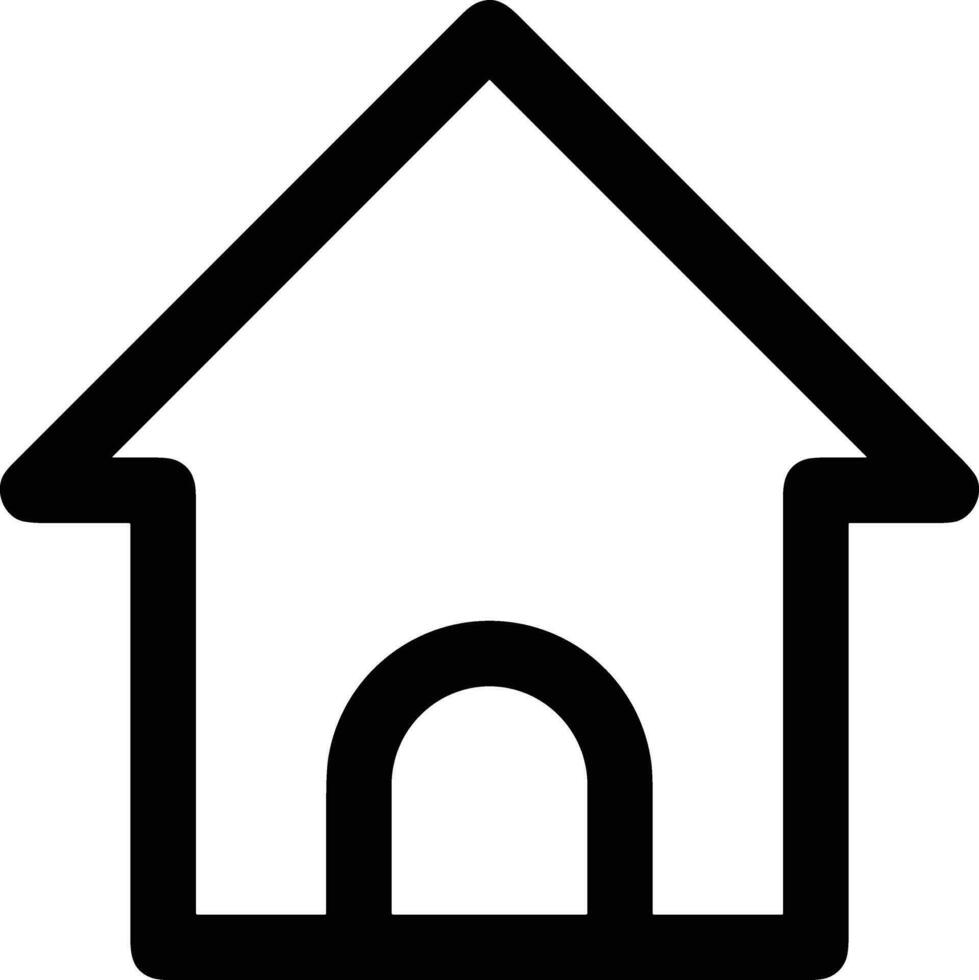 Home outline icon symbol vector image. Illustration of the house real estate graphic property design image