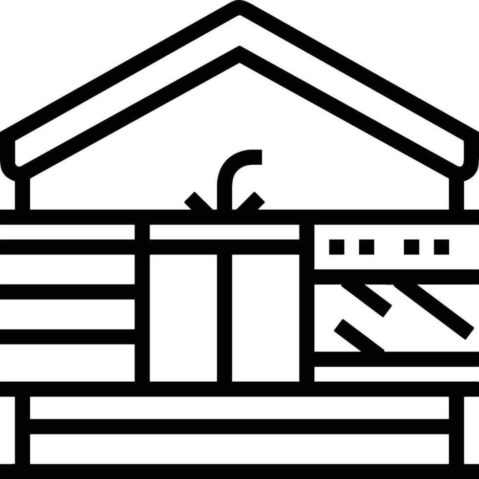 Home outline icon symbol vector image. Illustration of the house real estate graphic property design image