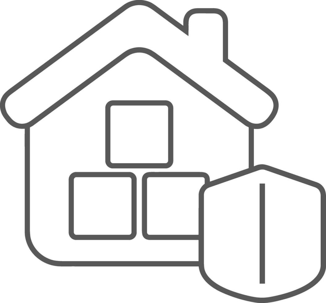 Home outline icon symbol vector image. Illustration of the house real estate graphic property design image