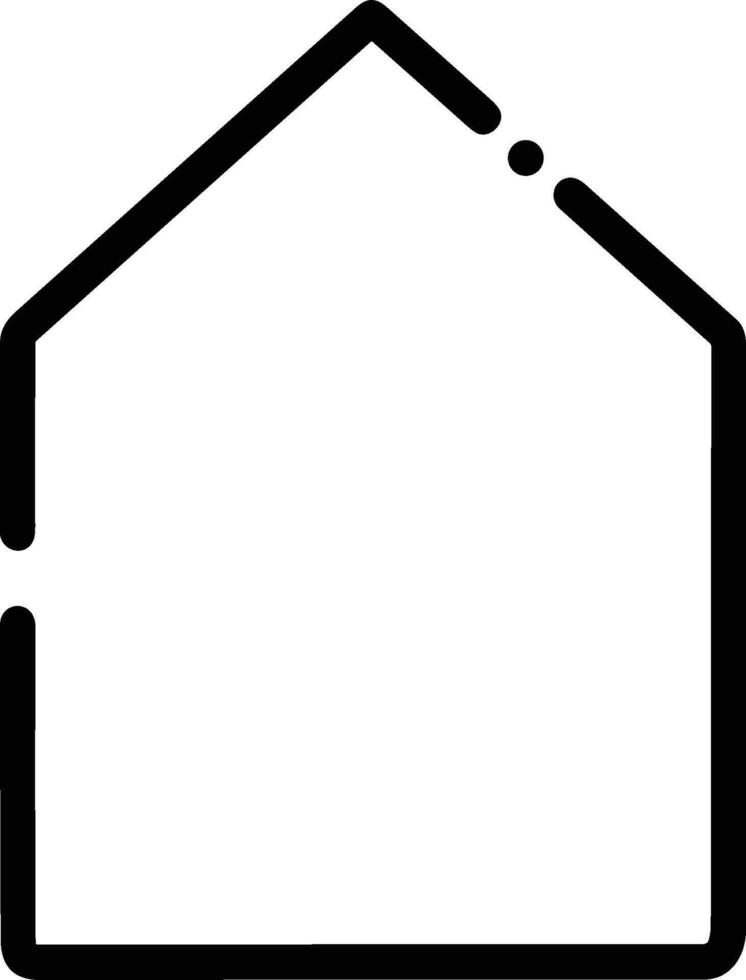 Home outline icon symbol vector image. Illustration of the house real estate graphic property design image