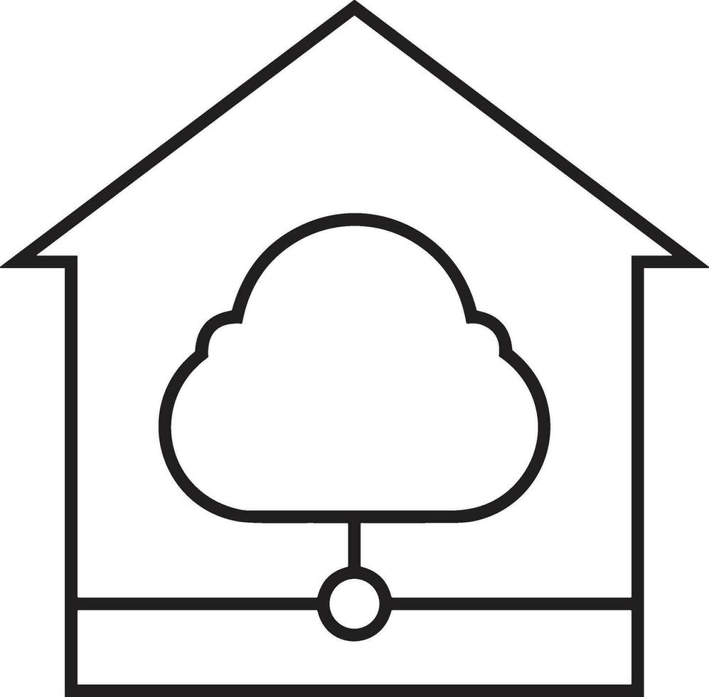 Home outline icon symbol vector image. Illustration of the house real estate graphic property design image