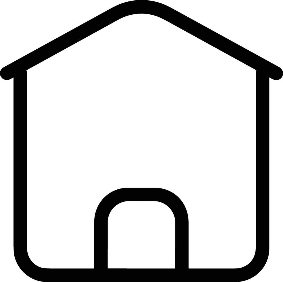 Home outline icon symbol vector image. Illustration of the house real estate graphic property design image