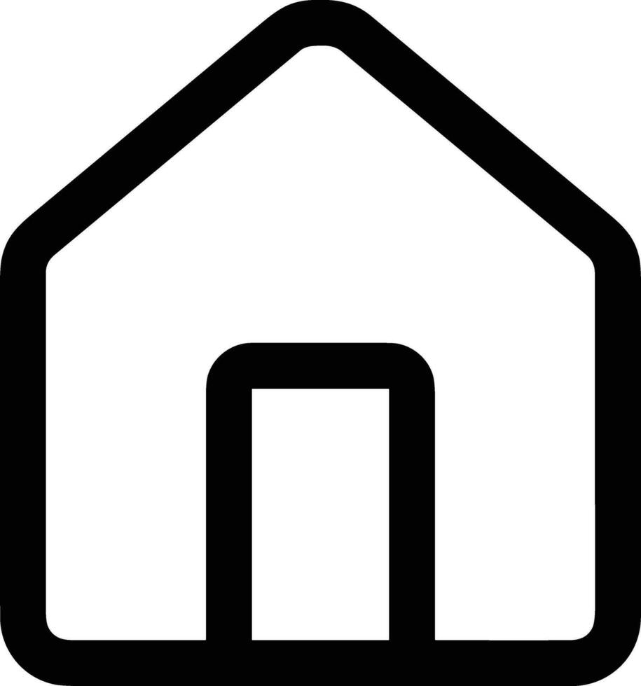 Home outline icon symbol vector image. Illustration of the house real estate graphic property design image