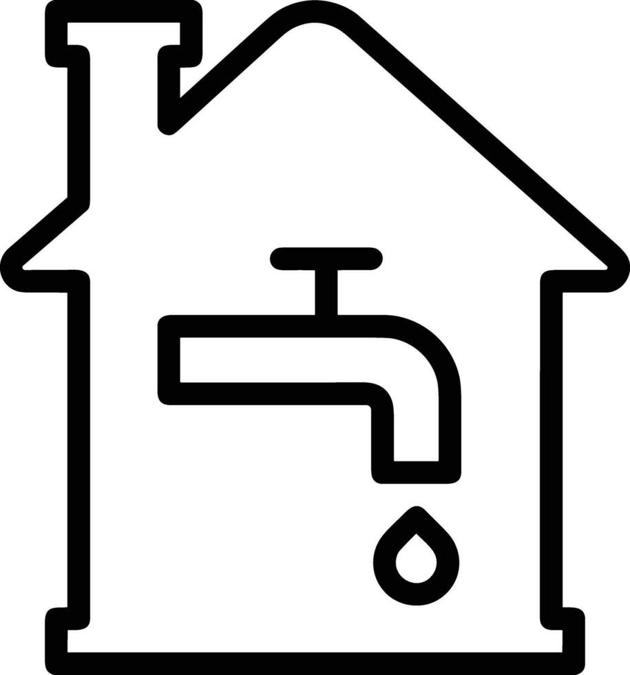 Home outline icon symbol vector image. Illustration of the house real estate graphic property design image