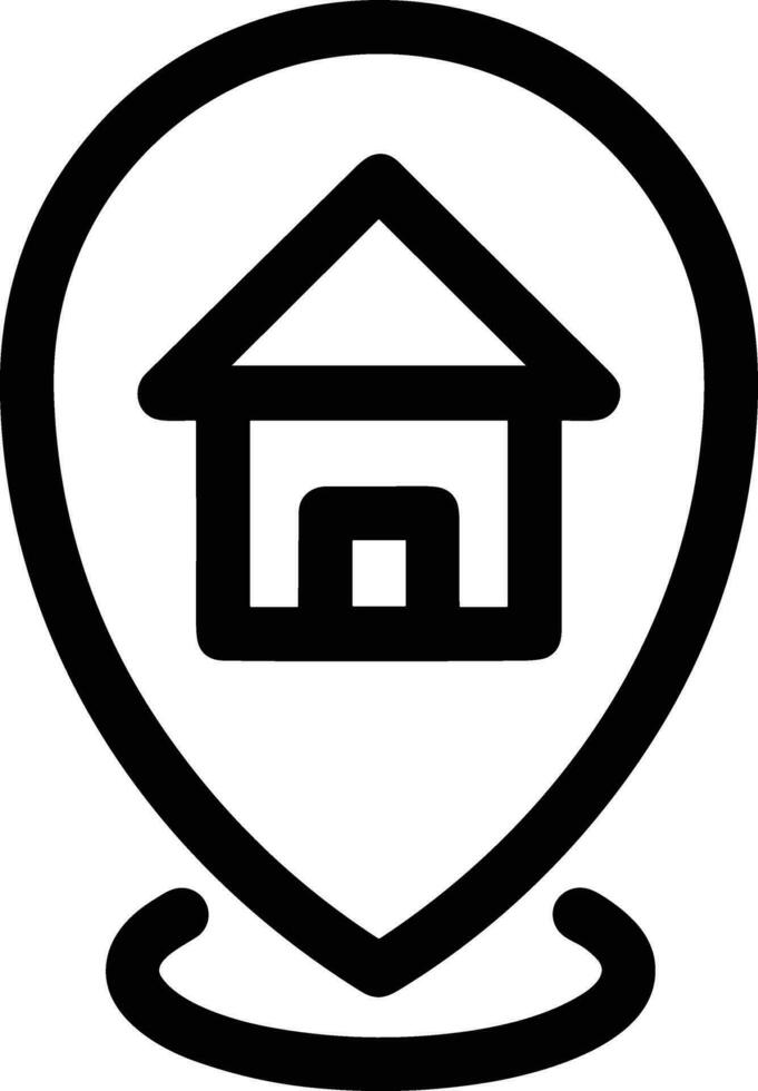 Home outline icon symbol vector image. Illustration of the house real estate graphic property design image
