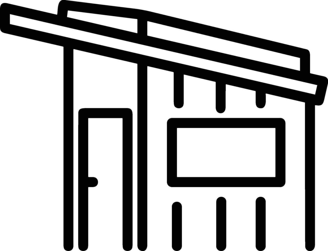Home outline icon symbol vector image. Illustration of the house real estate graphic property design image