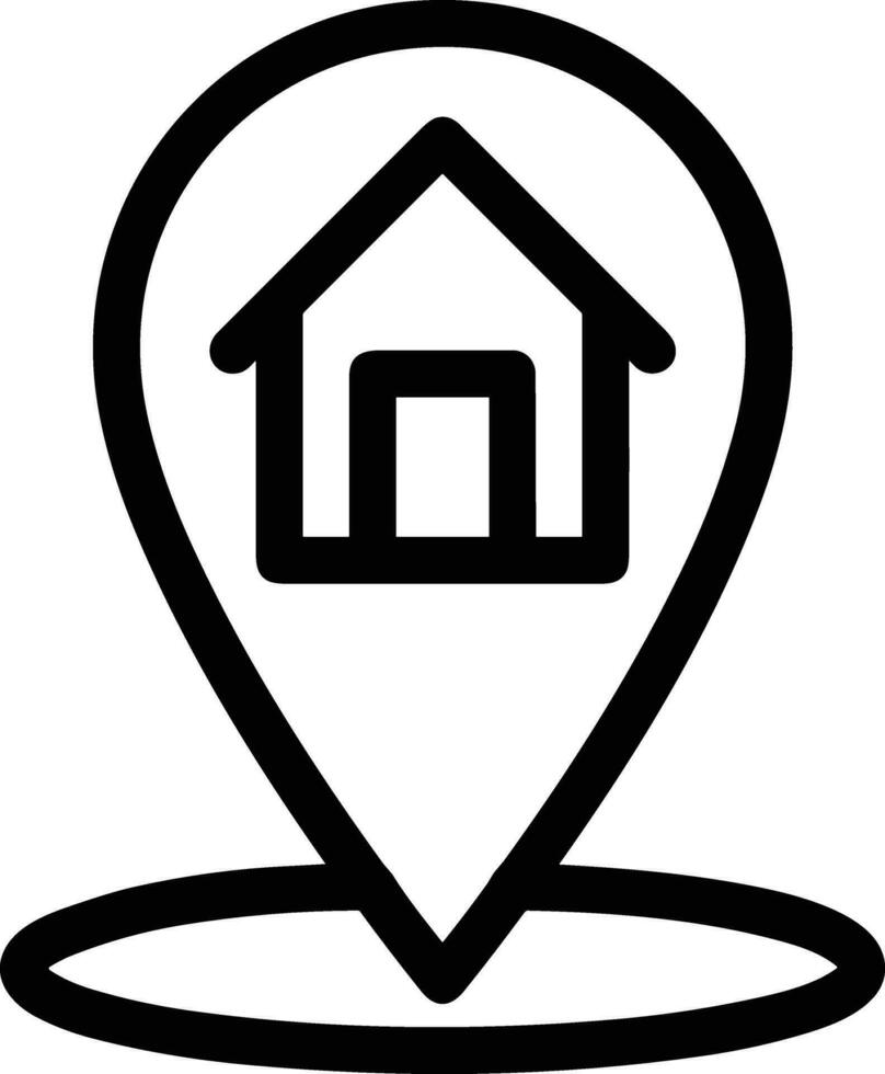 Home outline icon symbol vector image. Illustration of the house real estate graphic property design image