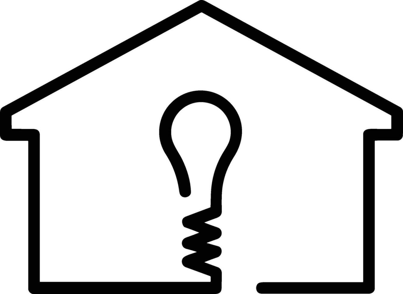 Home outline icon symbol vector image. Illustration of the house real estate graphic property design image