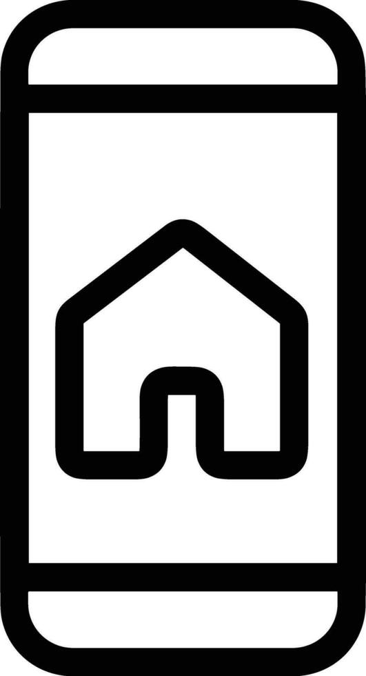 Home outline icon symbol vector image. Illustration of the house real estate graphic property design image