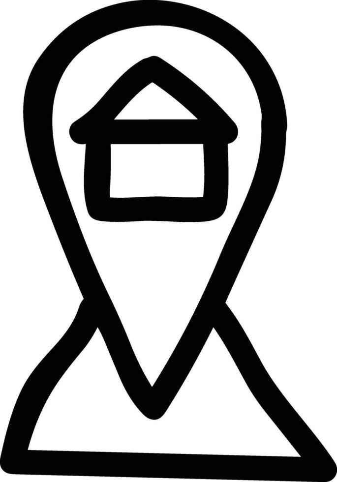 Home outline icon symbol vector image. Illustration of the house real estate graphic property design image
