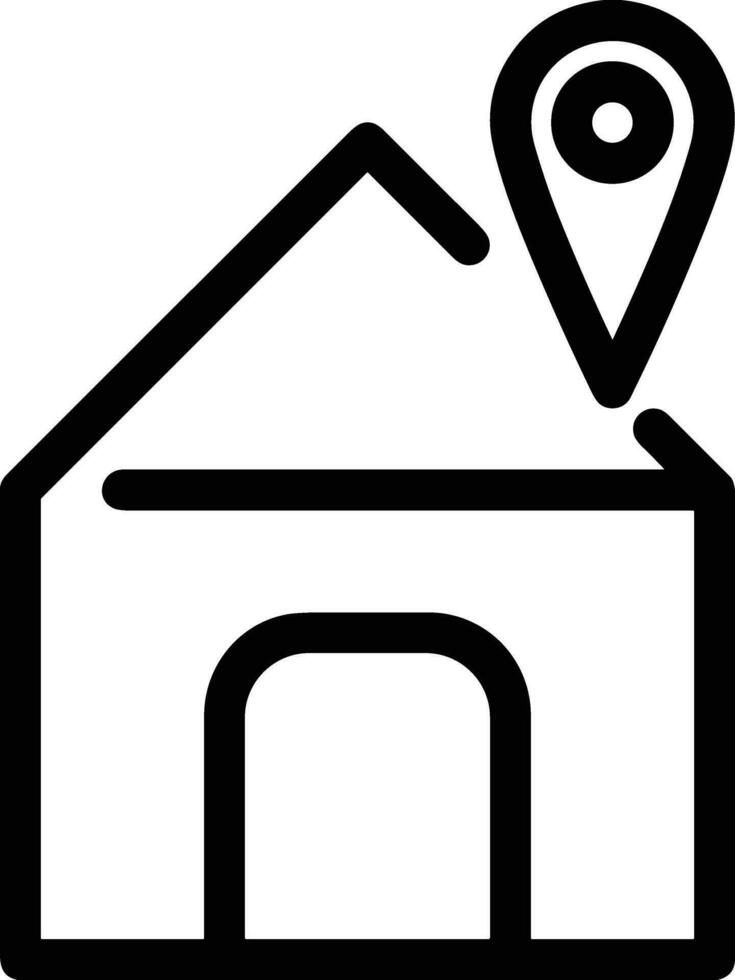 Home outline icon symbol vector image. Illustration of the house real estate graphic property design image