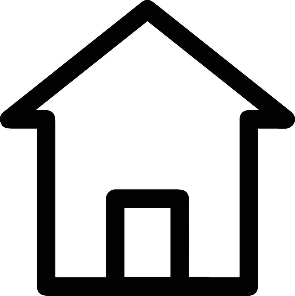 Home outline icon symbol vector image. Illustration of the house real estate graphic property design image