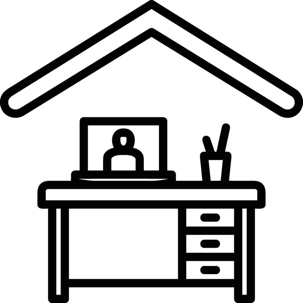 Home outline icon symbol vector image. Illustration of the house real estate graphic property design image