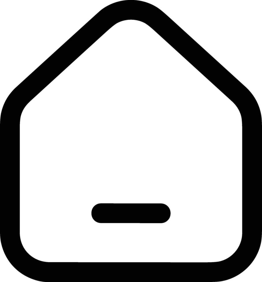 Home outline icon symbol vector image. Illustration of the house real estate graphic property design image