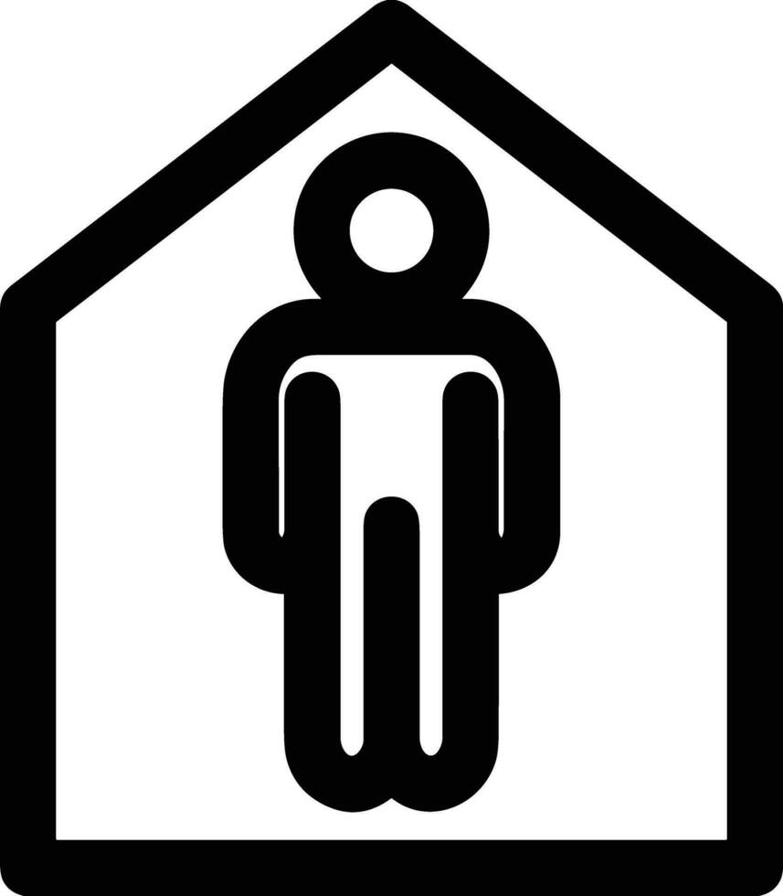 Home outline icon symbol vector image. Illustration of the house real estate graphic property design image