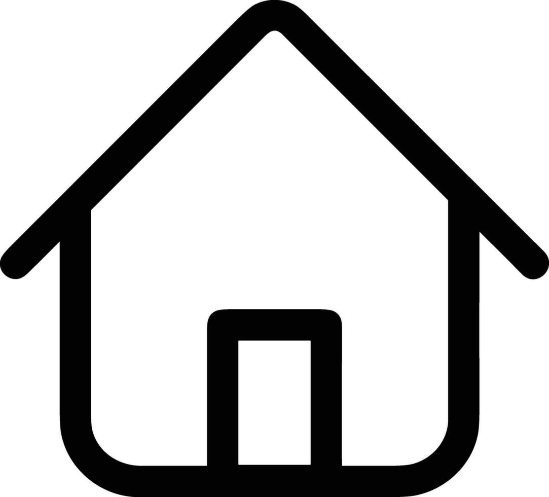 Home outline icon symbol vector image. Illustration of the house real estate graphic property design image