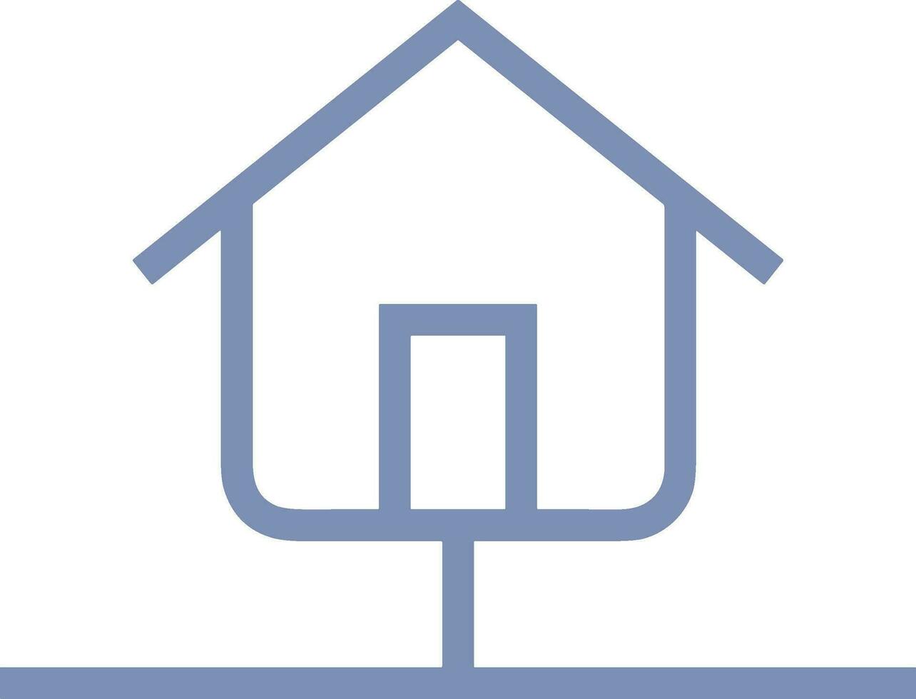 Home outline icon symbol vector image. Illustration of the house real estate graphic property design image