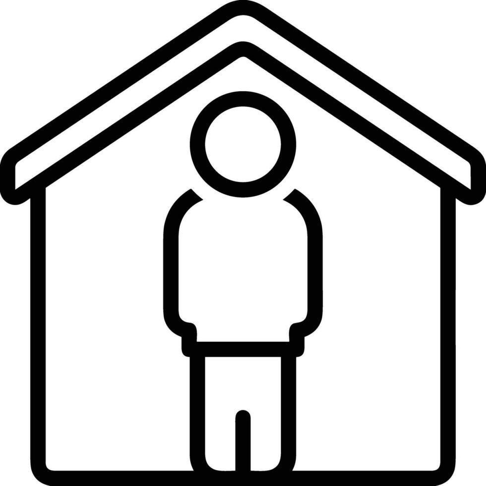Home outline icon symbol vector image. Illustration of the house real estate graphic property design image