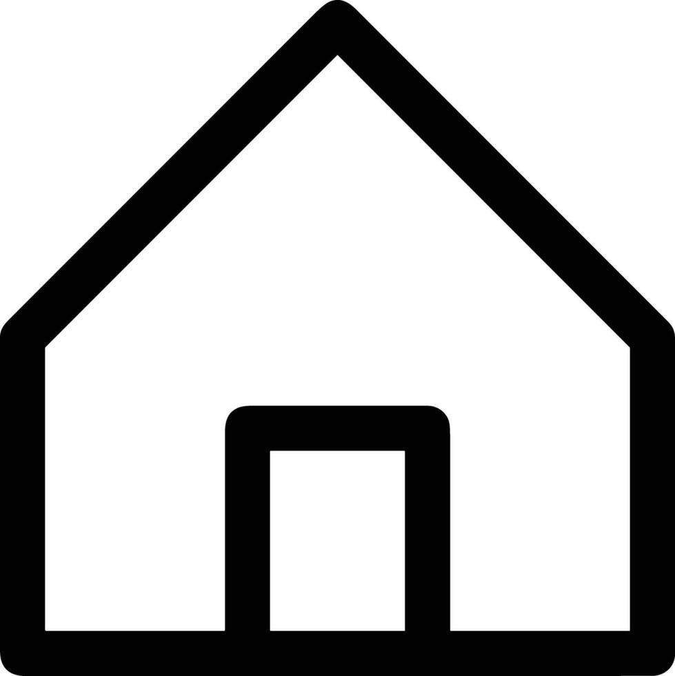 Home outline icon symbol vector image. Illustration of the house real estate graphic property design image