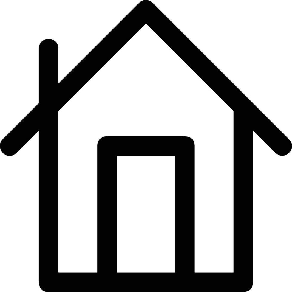 Home outline icon symbol vector image. Illustration of the house real estate graphic property design image