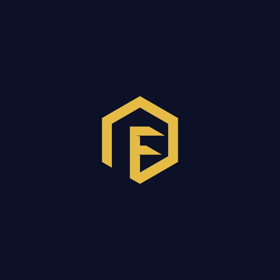 Letter f logo design element vector with modern style