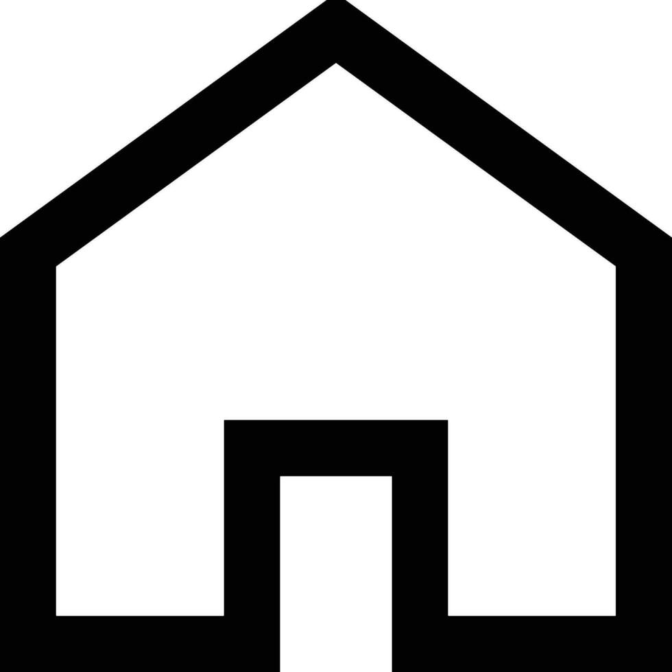 Home outline icon symbol vector image. Illustration of the house real estate graphic property design image