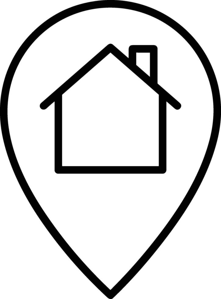 Home outline icon symbol vector image. Illustration of the house real estate graphic property design image