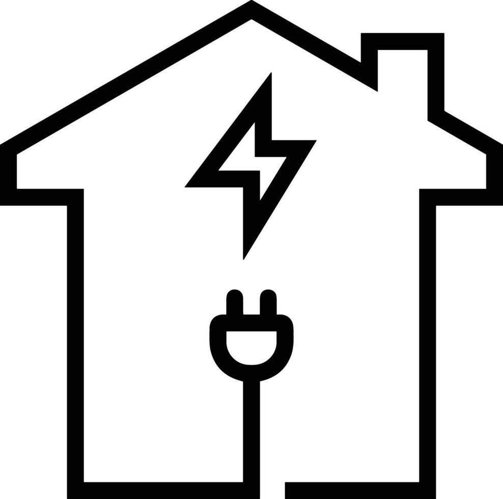 Home outline icon symbol vector image. Illustration of the house real estate graphic property design image