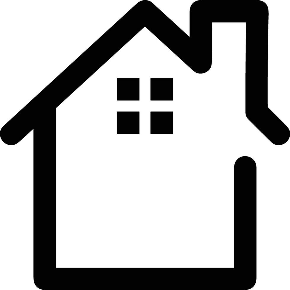 Home outline icon symbol vector image. Illustration of the house real estate graphic property design image