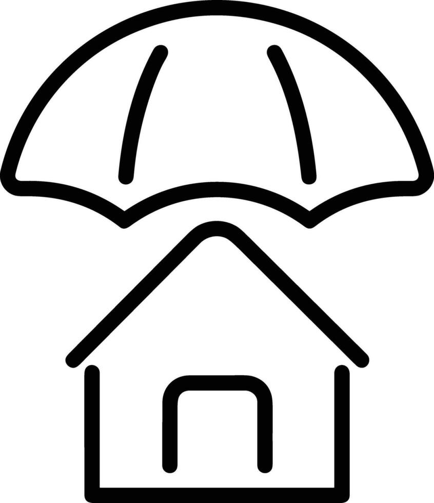 Home outline icon symbol vector image. Illustration of the house real estate graphic property design image