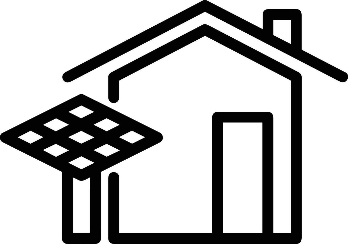 Home outline icon symbol vector image. Illustration of the house real estate graphic property design image