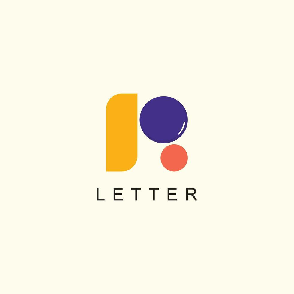 Letter r logo design element vector with modern concept