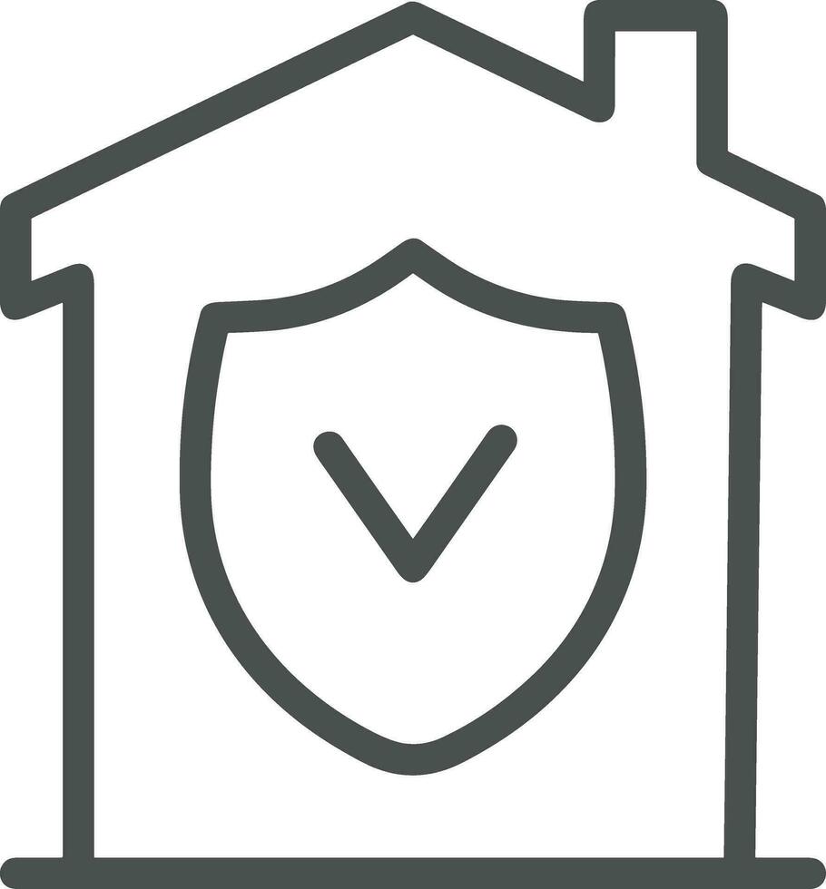 Home outline icon symbol vector image. Illustration of the house real estate graphic property design image