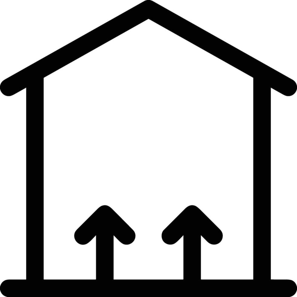 Home outline icon symbol vector image. Illustration of the house real estate graphic property design image