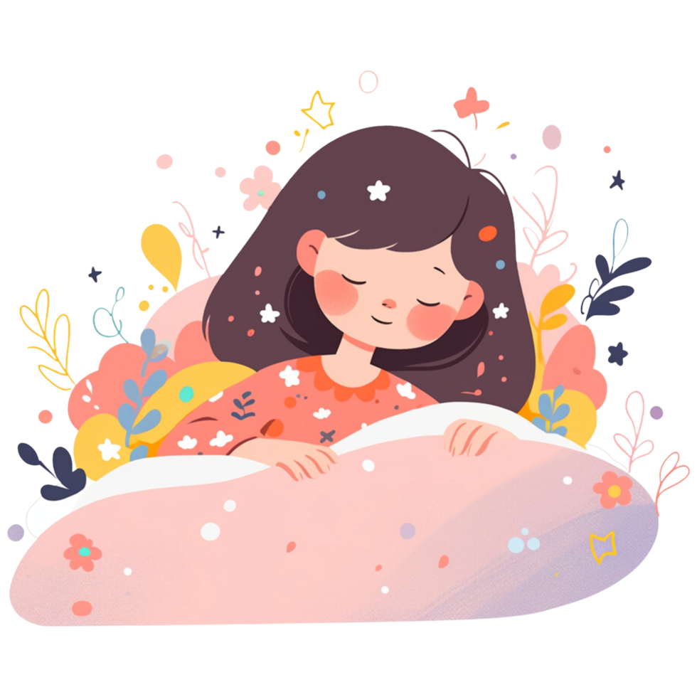 AI generated Sleeping png