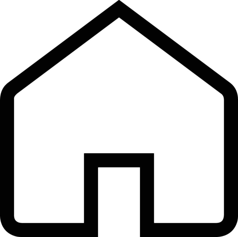 Home outline icon symbol vector image. Illustration of the house real estate graphic property design image