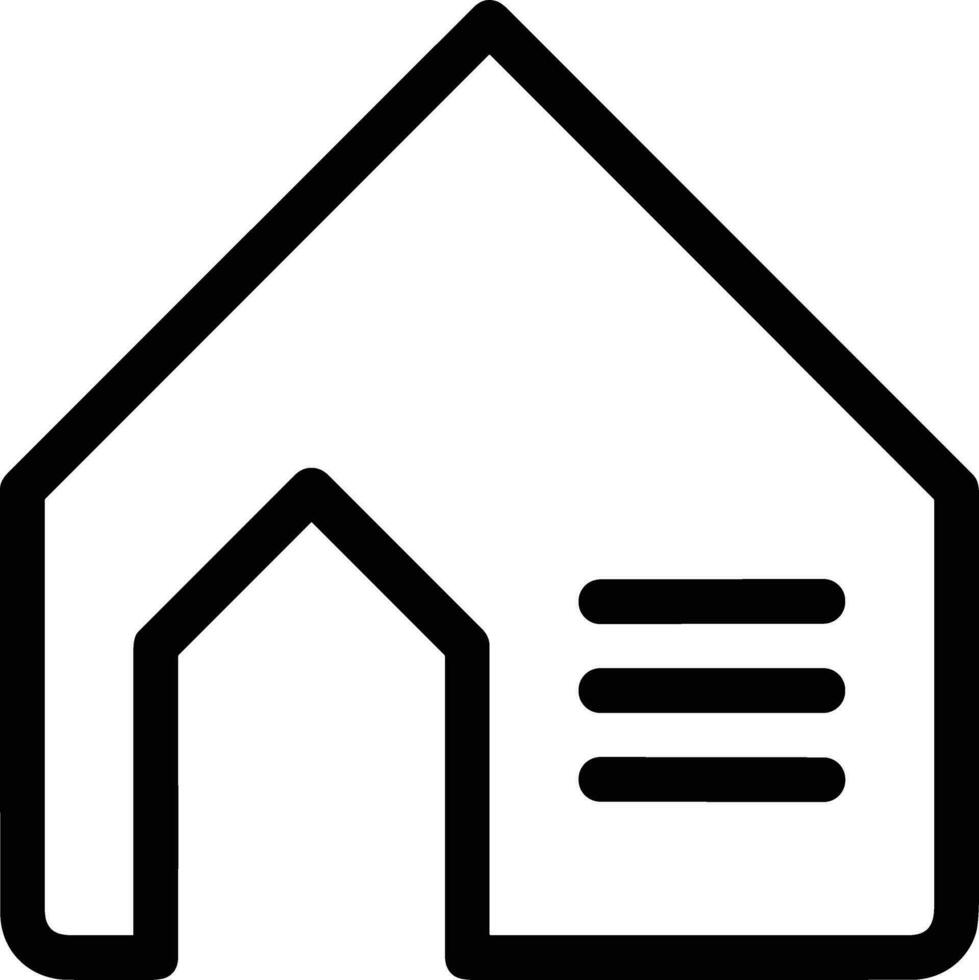 Home outline icon symbol vector image. Illustration of the house real estate graphic property design image