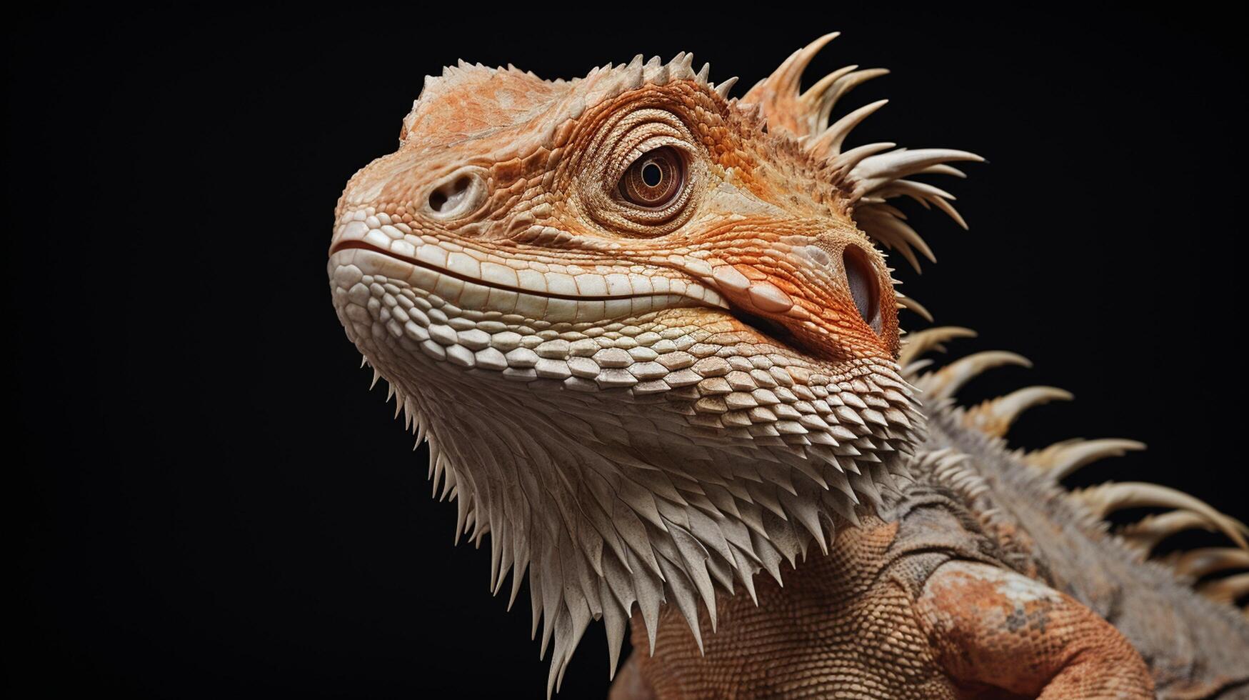 AI generated Bearded dragon natura animal wallpaper background photo