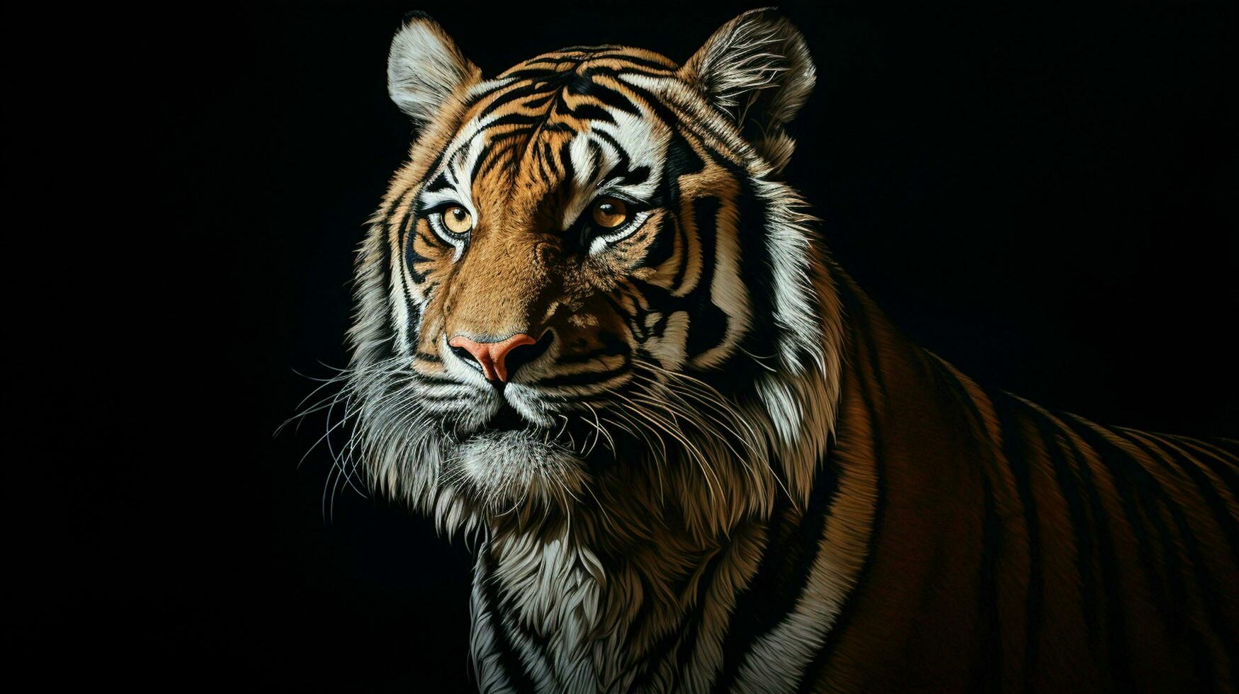 ai generado Bengala Tigre natura animal fondo de pantalla antecedentes foto