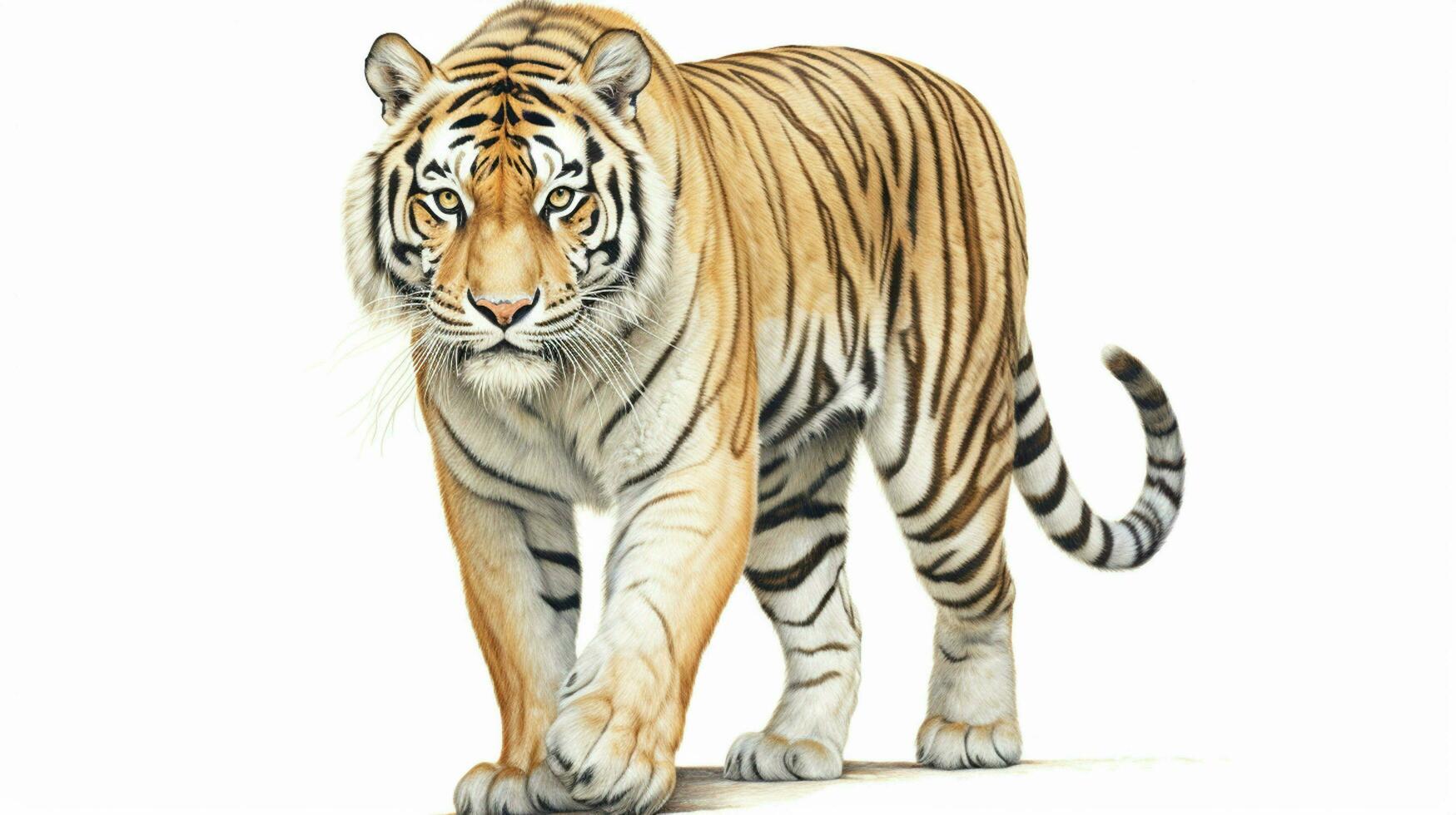 AI generated Bengal tiger natura animal wallpaper background photo