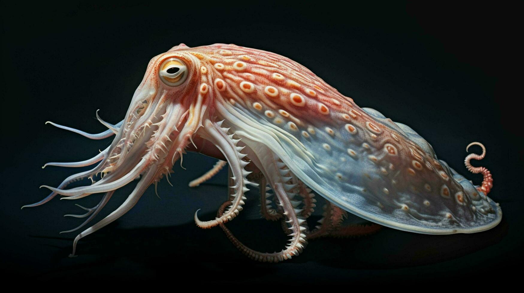 AI generated Cuttlefish natura animal wallpaper background photo